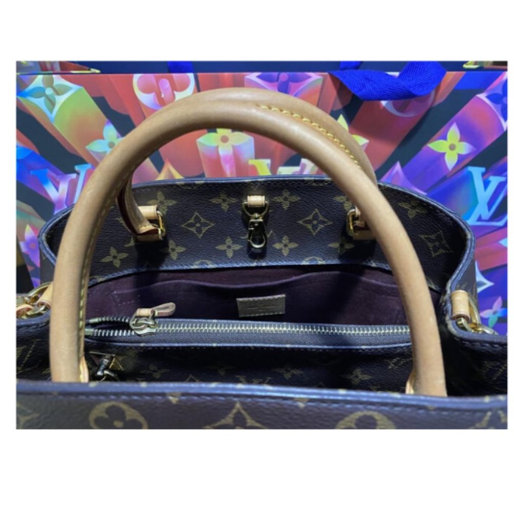 100% Auth Louis Vuitton Montaigne MM Satchel Bag - Picture 4 of 9